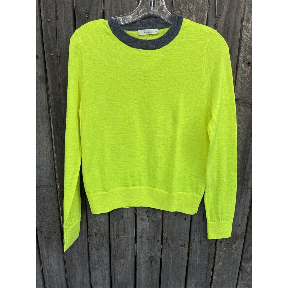 A.L.C. Women’s Neon Lime Green Sweater Size M